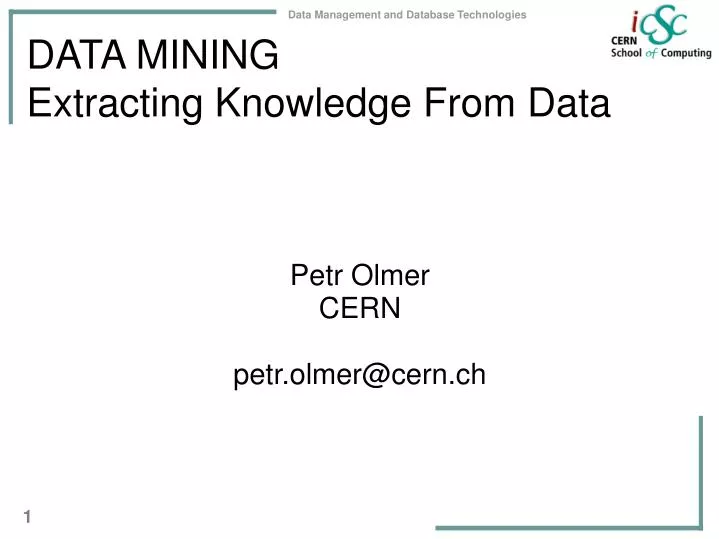 data mining extracting knowledge from data