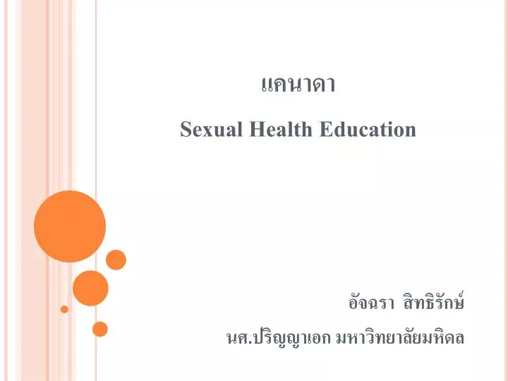sexual health education