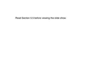 Read Section 5.5 before viewing the slide show.