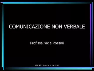 comunicazione non verbale