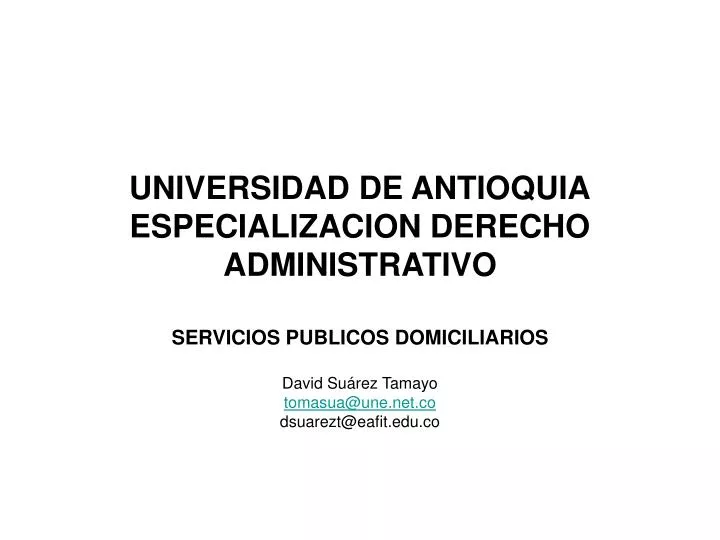 universidad de antioquia especializacion derecho administrativo