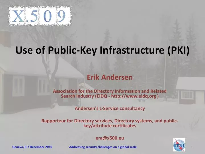 use of public key infrastructure pki