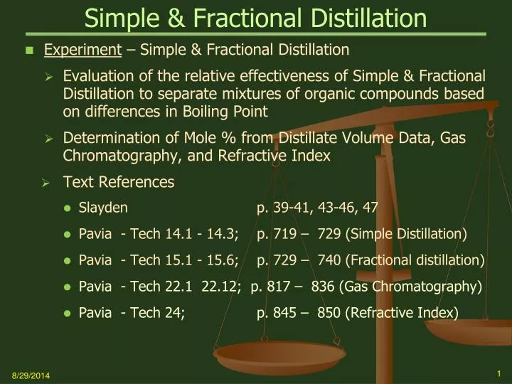 simple fractional distillation