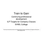 Train to Gain - slide 1