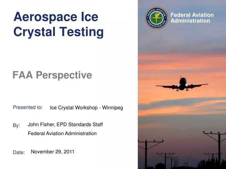 aerospace ice crystal testing