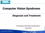Computer Vision Syndrome - slide 1