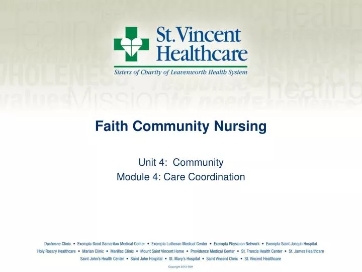 faith community nursing