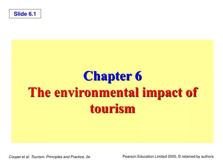 chapter 6 the environmental impact of tourism