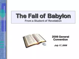 The Fall of Babylon From a Student of Revelation