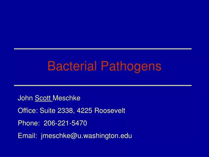 bacterial pathogens