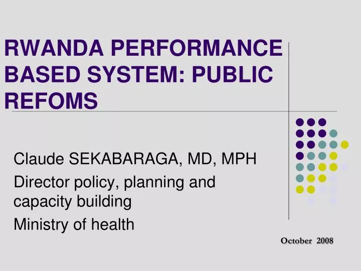 rwanda performance based system public refoms