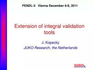 Extension of integral validation tools