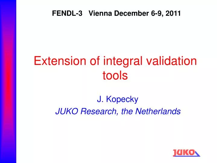 extension of integral validation tools