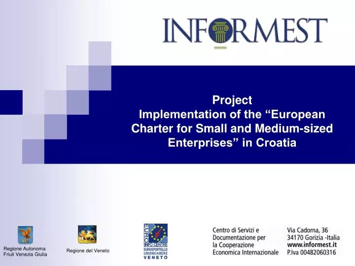 project implementation of the european charter for small and medium sized enterprises in croatia