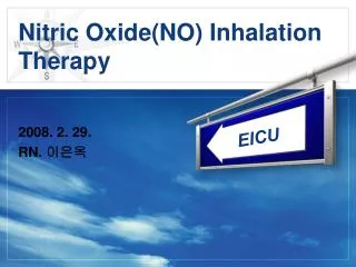 nitric oxide no inhalation therapy