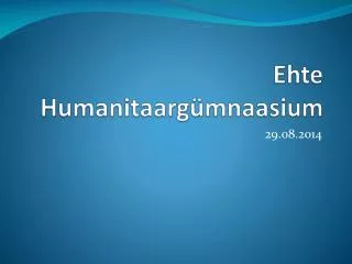 Ehte Humanitaargümnaasium