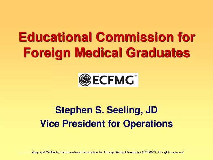 educational commission for foreign medical graduates