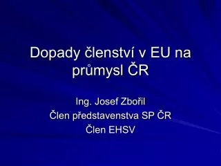 dopady lenstv v eu na pr mysl r