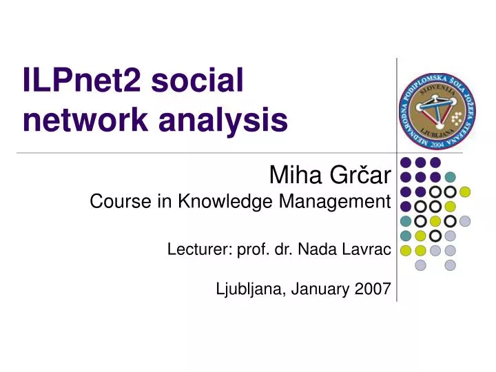 ilpnet2 social network analysis