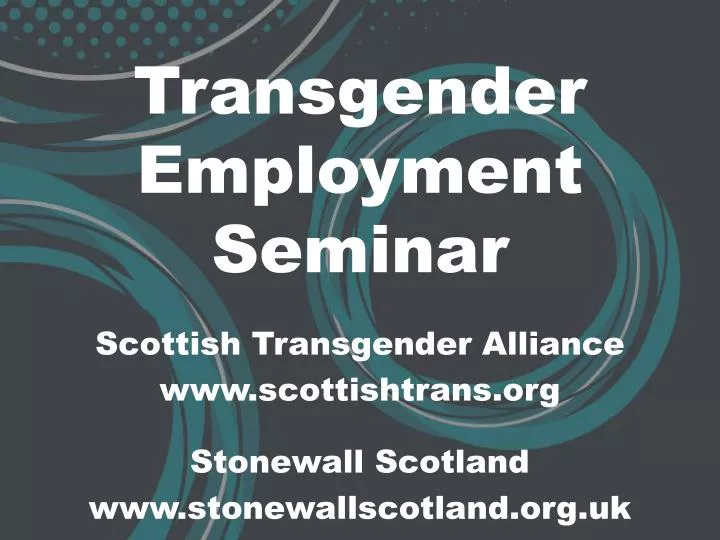 transgender employment seminar