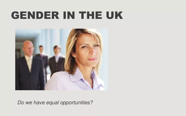 gender in the uk