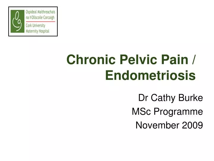 chronic pelvic pain endometriosis