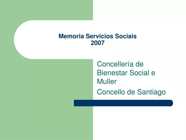 memoria servicios sociais 2007