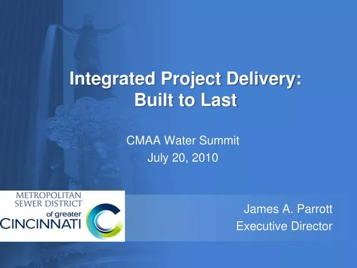 cmaa water summit july 20 2010