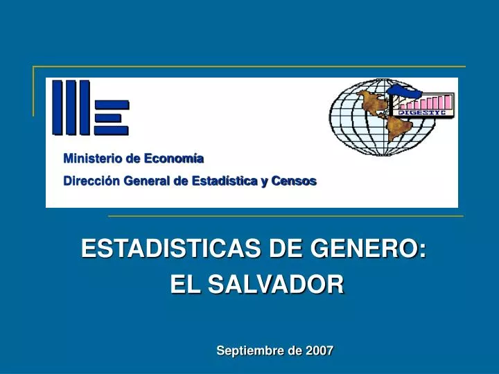 estadisticas de genero el salvador