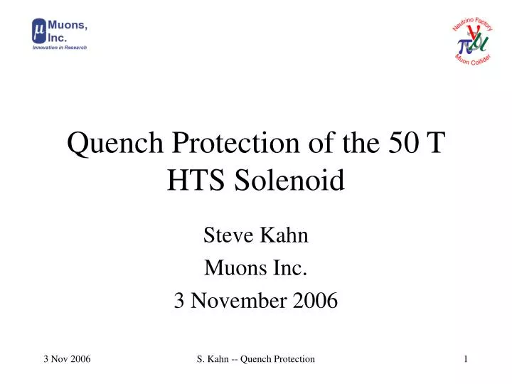 quench protection of the 50 t hts solenoid
