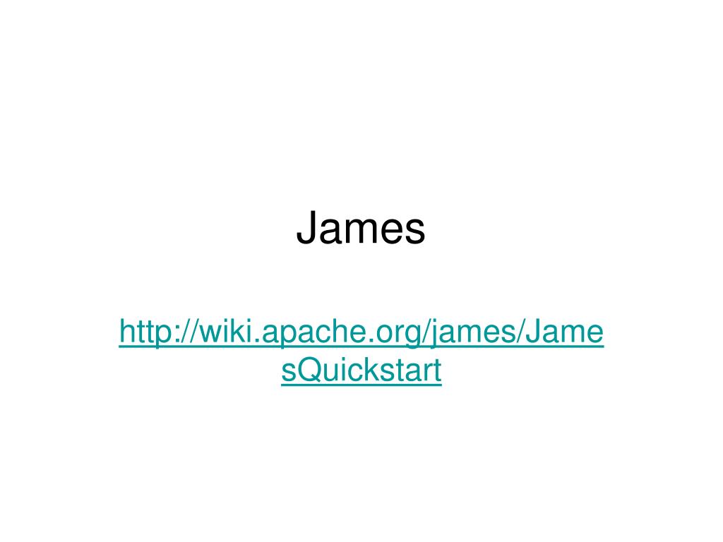 PPT - Setting Up Apache James Mail Server with Java Configuration ...