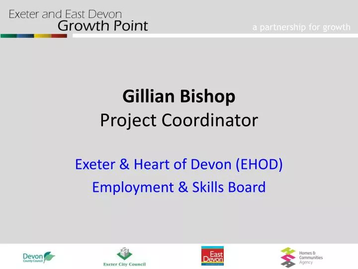 gillian bishop project coordinator