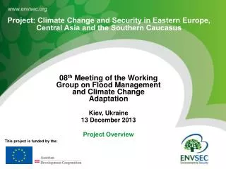 08 th Meeting of the Working Group on Flood Management and Climate Change Adaptation