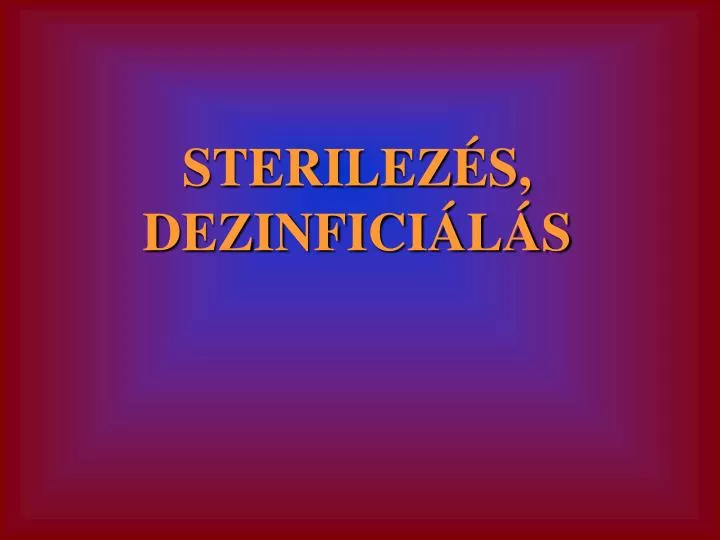 sterilez s dezinfici l s