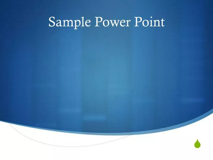 sample power point