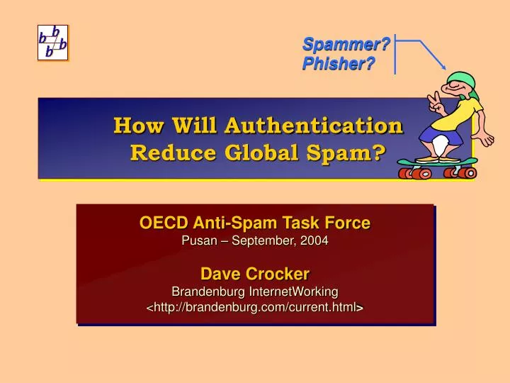 how will authentication reduce global spam