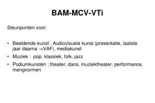 bam mcv vti