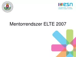 mentorrendszer elte 2007