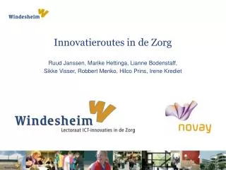 innovatieroutes in de zorg
