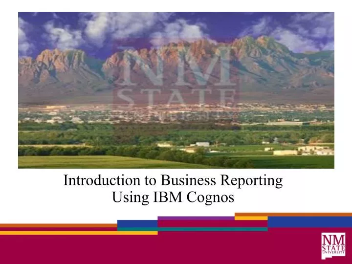 introduction to business reporting using ibm cognos