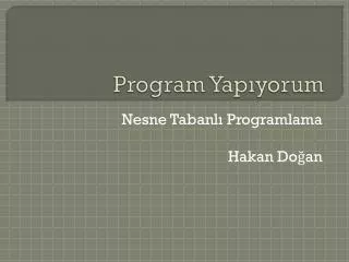 program yap yorum