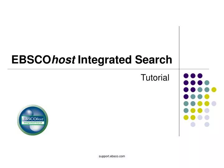 ebsco host integrated search