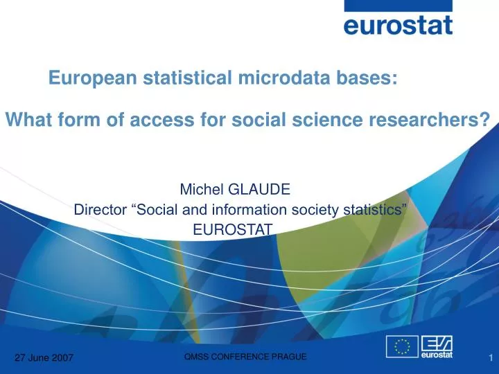 european statistical microdata bases what form of access for social science researchers