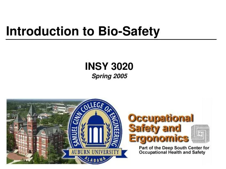 introduction to bio safety
