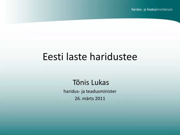 eesti laste haridustee