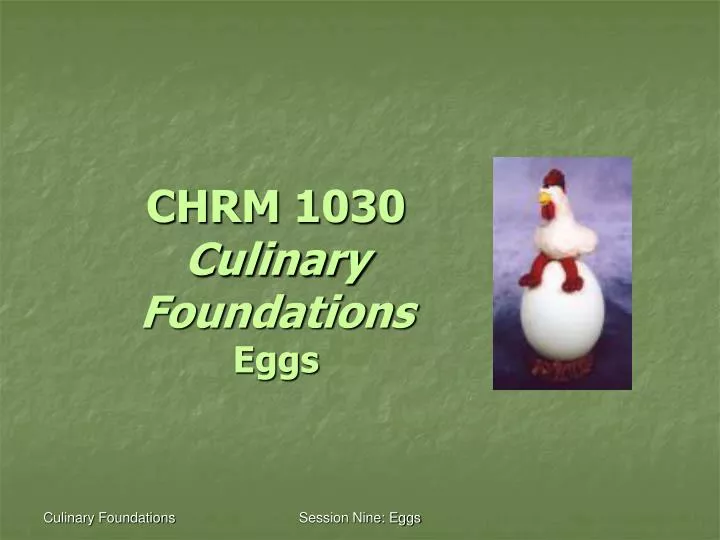 chrm 1030 culinary foundations eggs