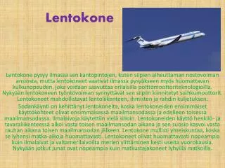 lentokone