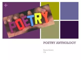 POETRY ANTHOLOGY