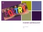 POETRY ANTHOLOGY - slide 1