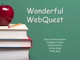 Wonderful WebQuest
